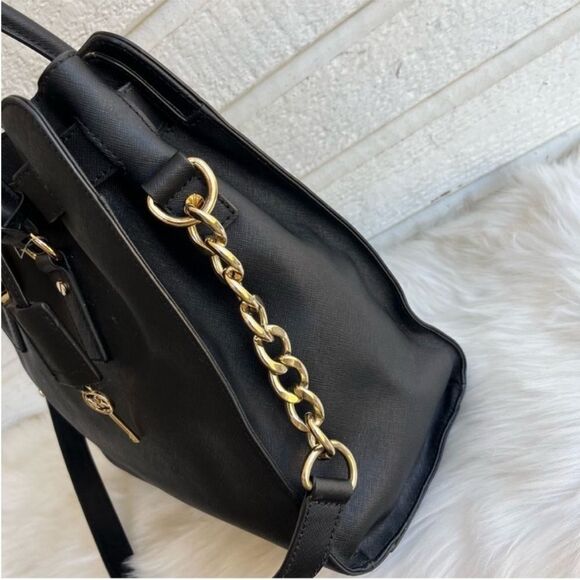 MICHAEL KORS Black XL Hamilton Laptop Shoulder Bag Jet Set Raven Mercer Voyager - Picture 8 of 12